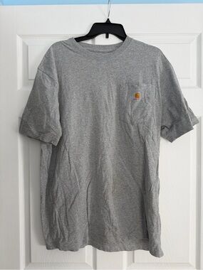 Carhartt Short Sleeve Pocket Tee in Heather Gray
